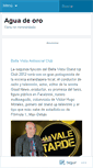 Mobile Screenshot of aguadeoro.wordpress.com