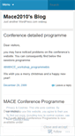 Mobile Screenshot of mace2010.wordpress.com