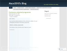 Tablet Screenshot of mace2010.wordpress.com