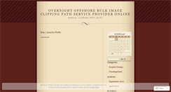 Desktop Screenshot of manualclippingpath.wordpress.com