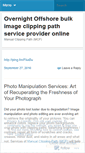 Mobile Screenshot of manualclippingpath.wordpress.com