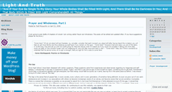 Desktop Screenshot of lightandtruth.wordpress.com