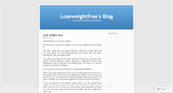 Desktop Screenshot of loseweightfree.wordpress.com