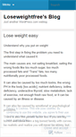 Mobile Screenshot of loseweightfree.wordpress.com