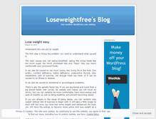 Tablet Screenshot of loseweightfree.wordpress.com