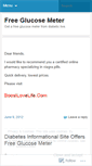 Mobile Screenshot of freeglucosemeter.wordpress.com