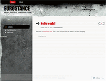 Tablet Screenshot of eurostance.wordpress.com