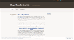 Desktop Screenshot of magicmeshreviews.wordpress.com