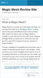 Mobile Screenshot of magicmeshreviews.wordpress.com