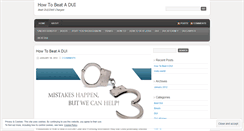 Desktop Screenshot of howtobeatadui.wordpress.com