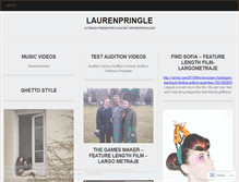 Tablet Screenshot of laurenpringle.wordpress.com