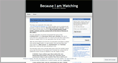 Desktop Screenshot of onewhoiswatching.wordpress.com