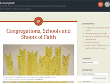 Tablet Screenshot of formingfaith.wordpress.com
