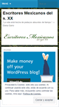 Mobile Screenshot of escritoresmexicanos.wordpress.com