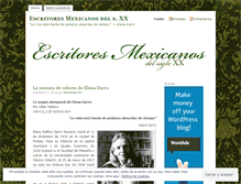 Tablet Screenshot of escritoresmexicanos.wordpress.com