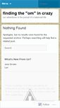 Mobile Screenshot of findingtheom.wordpress.com