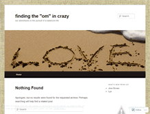 Tablet Screenshot of findingtheom.wordpress.com
