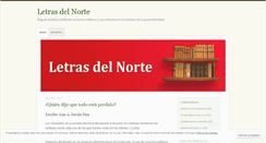 Desktop Screenshot of letrasdelnorte.wordpress.com