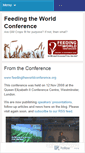 Mobile Screenshot of feedingtheworldconference.wordpress.com