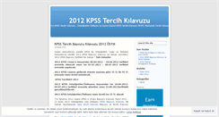 Desktop Screenshot of kpsstercihkilavuzu.wordpress.com