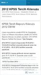 Mobile Screenshot of kpsstercihkilavuzu.wordpress.com