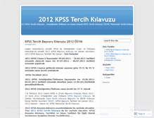 Tablet Screenshot of kpsstercihkilavuzu.wordpress.com