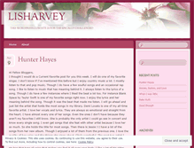 Tablet Screenshot of lisharvey.wordpress.com