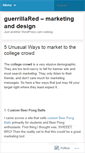 Mobile Screenshot of guerrillared.wordpress.com