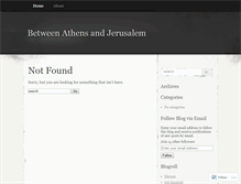 Tablet Screenshot of betweenathensandjerusalem.wordpress.com