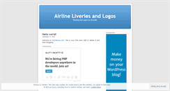 Desktop Screenshot of airlineliveries.wordpress.com