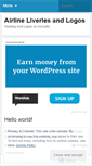 Mobile Screenshot of airlineliveries.wordpress.com