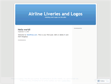 Tablet Screenshot of airlineliveries.wordpress.com