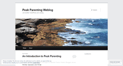 Desktop Screenshot of peakparenting.wordpress.com