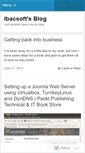 Mobile Screenshot of ibacsoft.wordpress.com