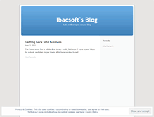 Tablet Screenshot of ibacsoft.wordpress.com