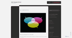 Desktop Screenshot of 404systemerror.wordpress.com