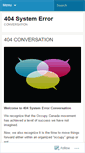 Mobile Screenshot of 404systemerror.wordpress.com