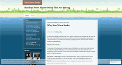 Desktop Screenshot of factsaboutducks.wordpress.com