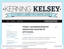 Tablet Screenshot of kerningkelsey.wordpress.com