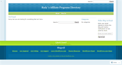 Desktop Screenshot of affiliateprogramsdir.wordpress.com