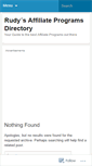 Mobile Screenshot of affiliateprogramsdir.wordpress.com