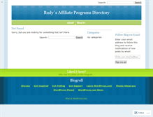 Tablet Screenshot of affiliateprogramsdir.wordpress.com
