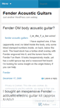 Mobile Screenshot of fenderacousticguitars.wordpress.com