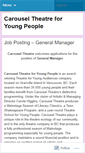 Mobile Screenshot of carouseltheatre.wordpress.com