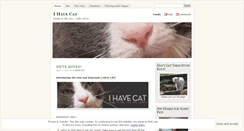 Desktop Screenshot of ihavecat.wordpress.com