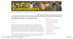 Desktop Screenshot of lifeexaminations.wordpress.com