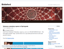 Tablet Screenshot of biddeford.wordpress.com