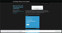 Desktop Screenshot of extremewrestlinggames.wordpress.com