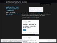 Tablet Screenshot of extremewrestlinggames.wordpress.com