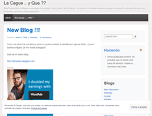 Tablet Screenshot of lacague.wordpress.com